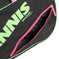Discount Premium Neon 6R Racket Bag - Black, Neon Green Racket Bags