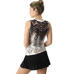 Shop Primeblue Match Tank Top Women - Cream, Black Tops