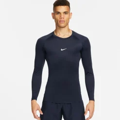 Cheap Pro Dri-Fit Long Sleeve Men - Dark Blue Shirts