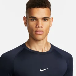 Cheap Pro Dri-Fit Long Sleeve Men - Dark Blue Shirts