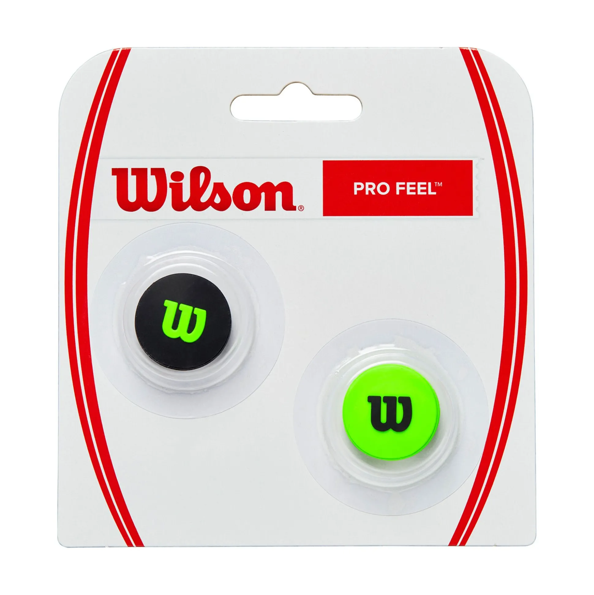 New Pro Feel Blade Dampener 2 Pack - Black, Green Racket Accessories