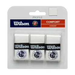 Cheap Pro Overgrip Roland Garros 3 Pack - White, Blue Grips