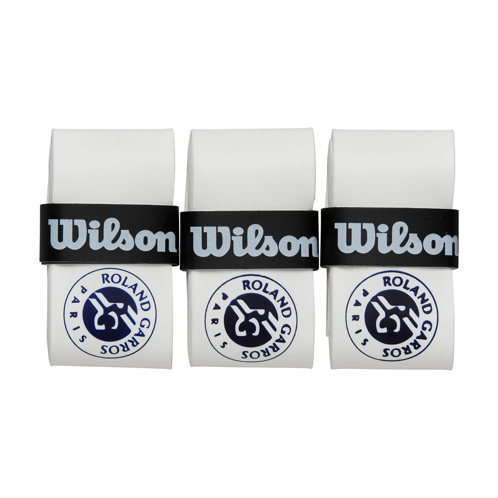 Cheap Pro Overgrip Roland Garros 3 Pack - White, Blue Grips