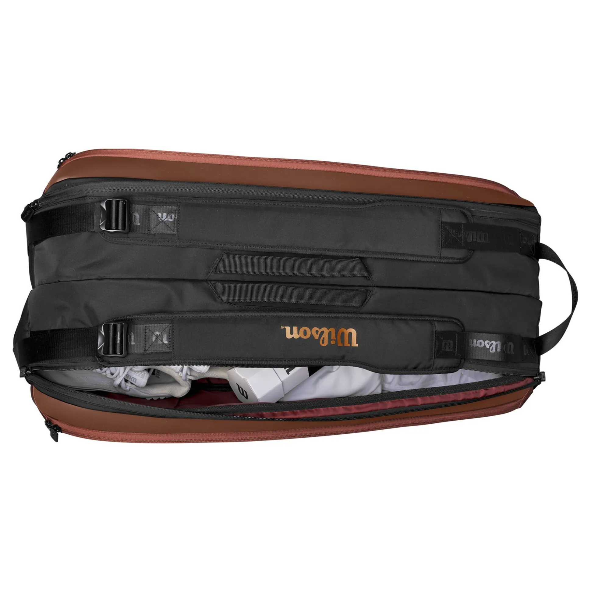 Clearance Pro Staff Super Tour V14 Racket Bag 9 Pack - Bronze Racket Bags