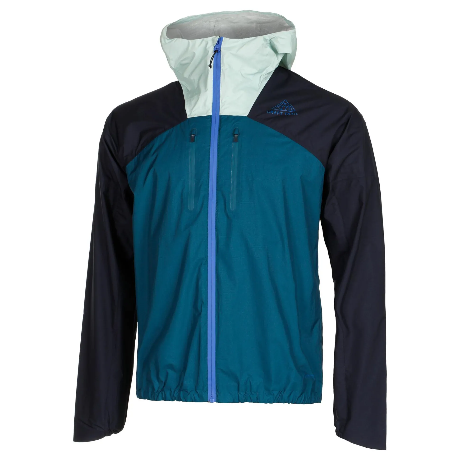 Clearance Pro Trail 2L Lightweight Running Jacket Men - Dark Blue, Mint Running Clothing