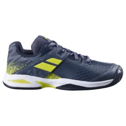 Fashion Propulse Clay Court Shoe Kids - Dark Blue, Neon Green Clay Court Shoes