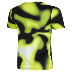 Online Psychedelic Tech T-Shirt Men - Green, Black Shirts