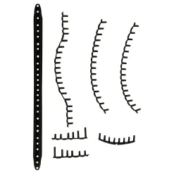 Fashion Pure Strike 98 16/19 Grommet Set - Black Racket Accessories