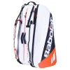 Shop Pure Strike RH X12 Racket Bag - White, Red Racket Bags
