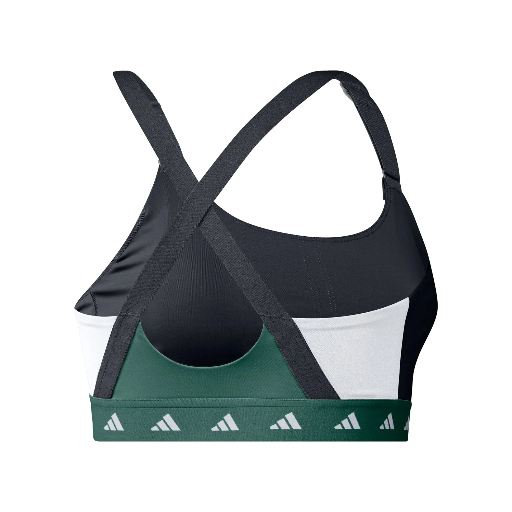 Sale PWI Medium-Sport Tech-Fit Color Block Sports Bras Women - Dark Green, Black Sports Bras|Underwear