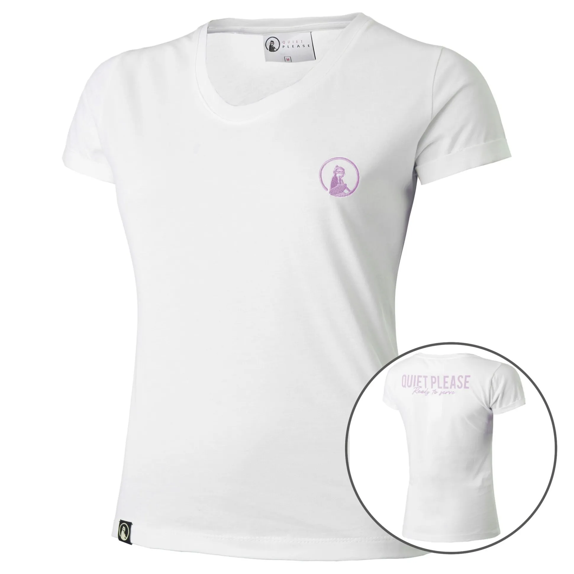 Clearance Ready To Serve T-Shirt Women - White, Pink Shirts