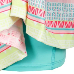 Cheap Retro Deco Skirt Women - Turquoise, Multicoloured Skirts