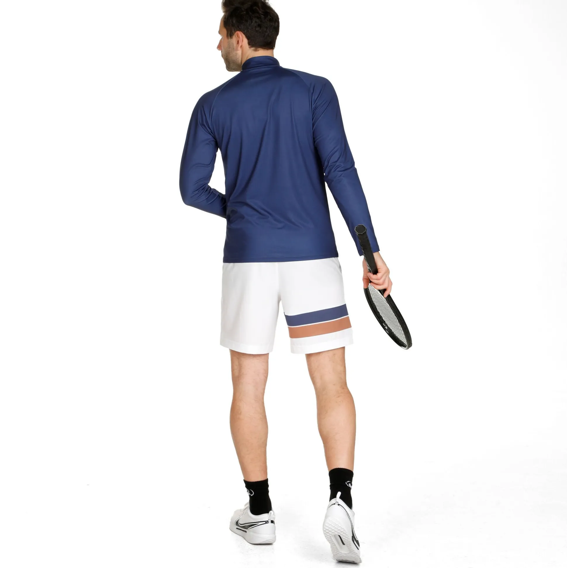 Online Retro Stripe Block Smash Shorts Men - Shorts