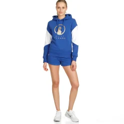 Cheap Retro Stripe Hoody Women - Blue, Multicoloured Hoodies & Sweaters