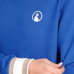 Fashion Retro Sweatshirt Women - Blue, Multicoloured Hoodies & Sweaters
