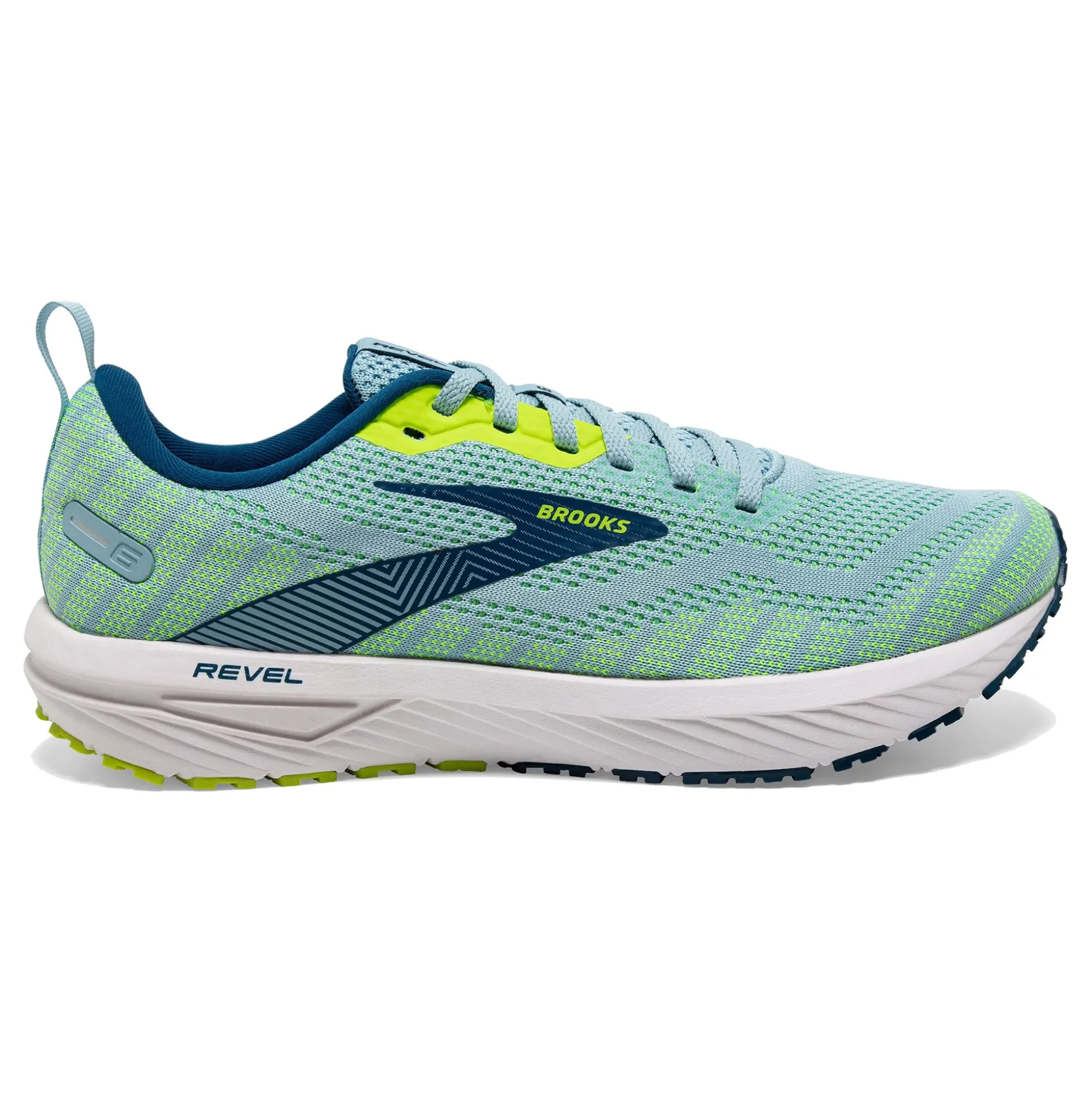 Cheap Revel 6 Neutral Running Shoe Men - Light Green, Blue Running Shoes