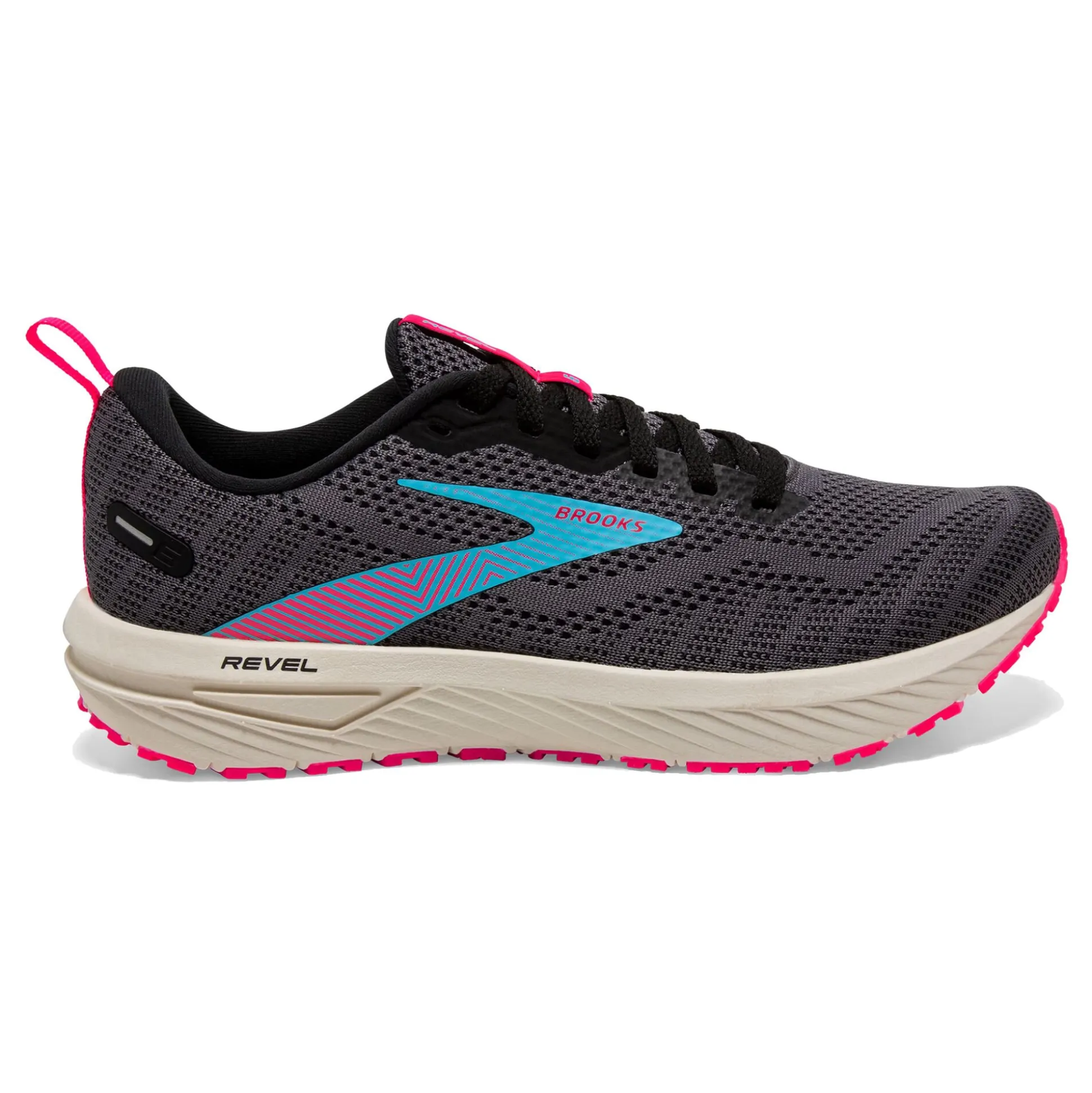 Fashion Revel 6 Neutral Running Shoe Women - Black, Beige Running Shoes