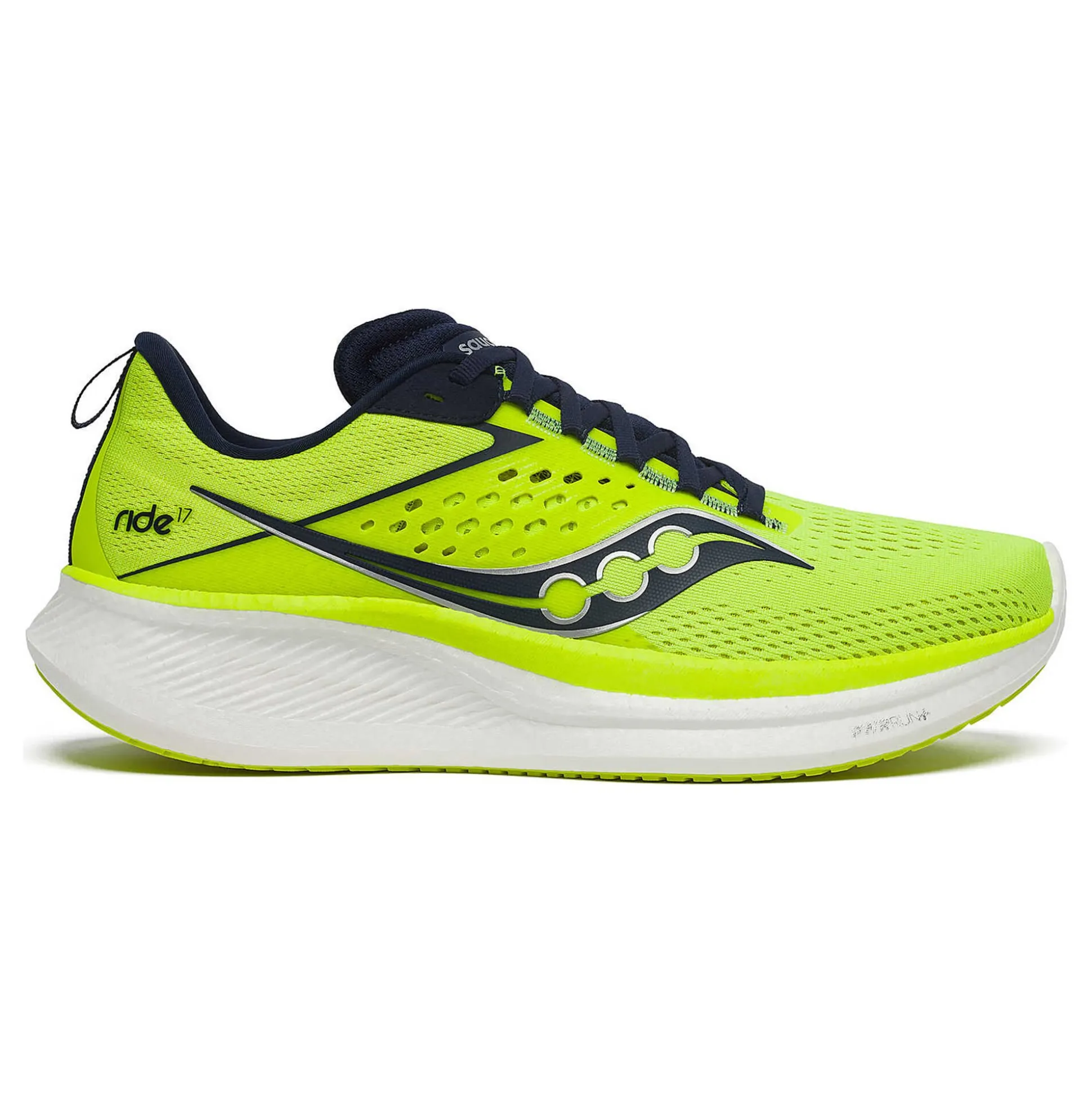 Store Ride 17 Neutral Running Shoe Men - Lemon, Blue Running Shoes