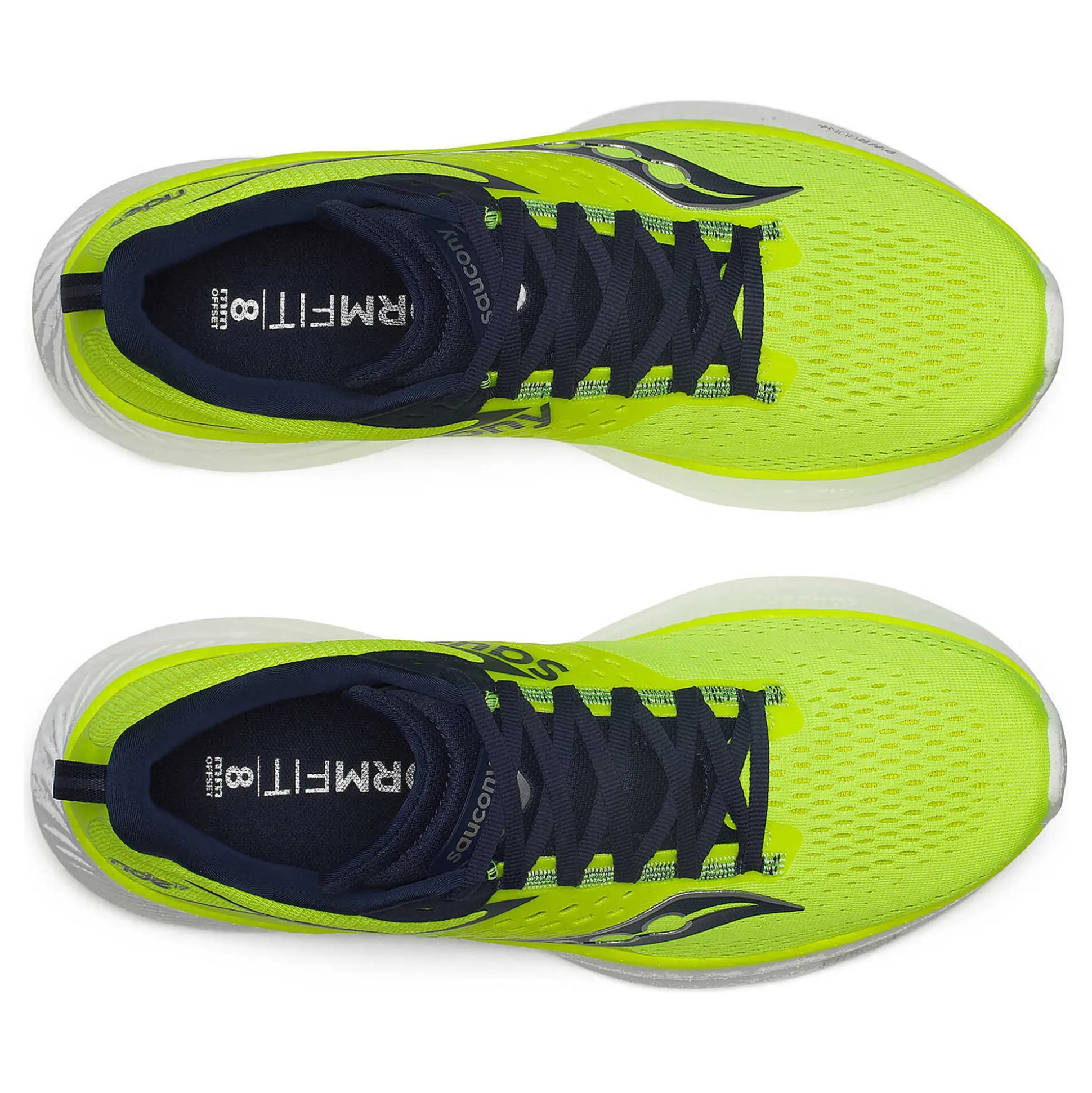 Store Ride 17 Neutral Running Shoe Men - Lemon, Blue Running Shoes