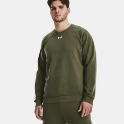 Hot Rival Crew Sweatshirt Men - Dark Green Hoodies & Sweaters