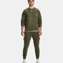 Hot Rival Crew Sweatshirt Men - Dark Green Hoodies & Sweaters