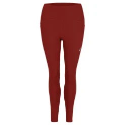Hot Road High Waist Running Tights Women - Dark Red Running Clothing