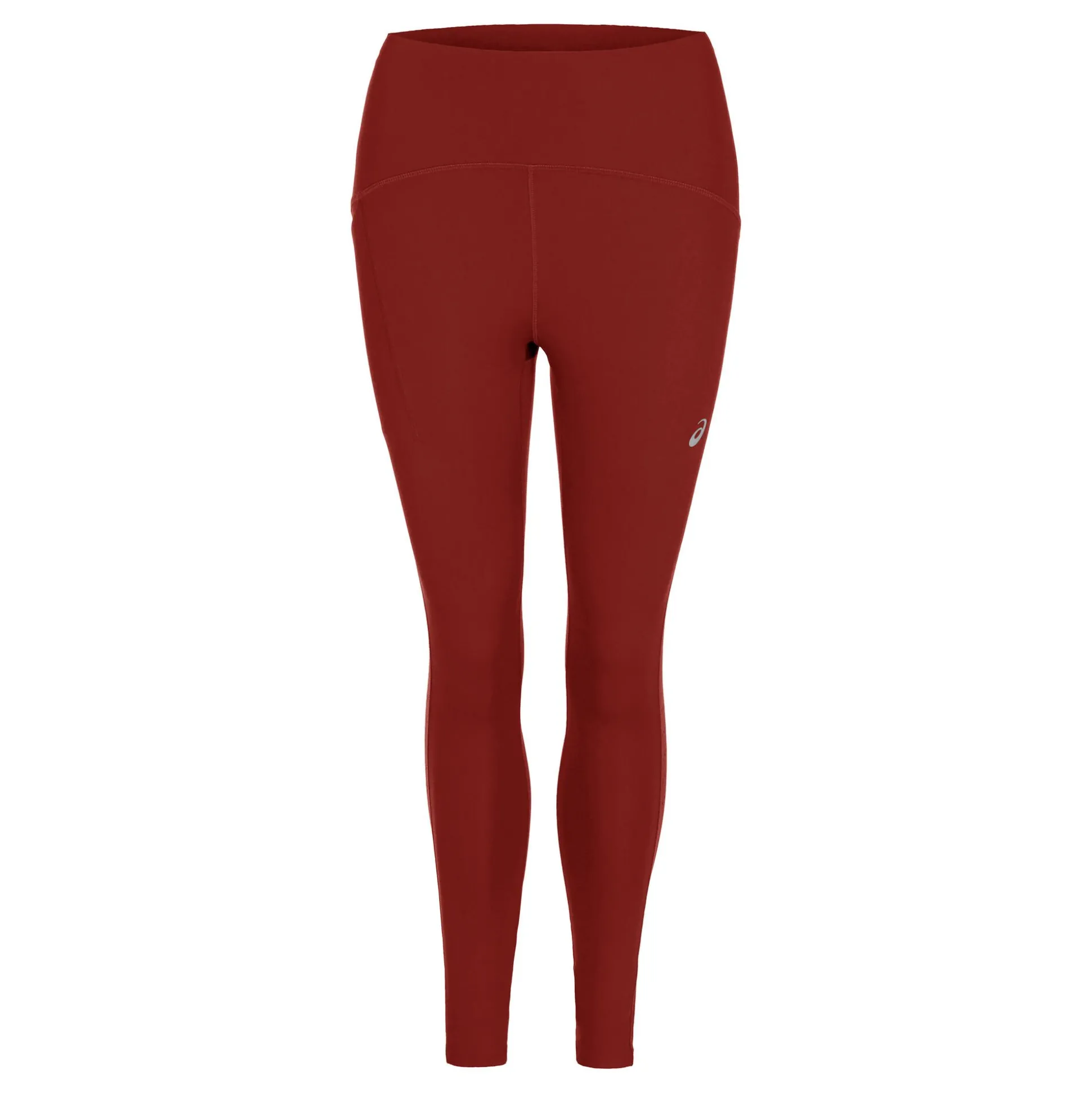 Hot Road High Waist Running Tights Women - Dark Red Running Clothing