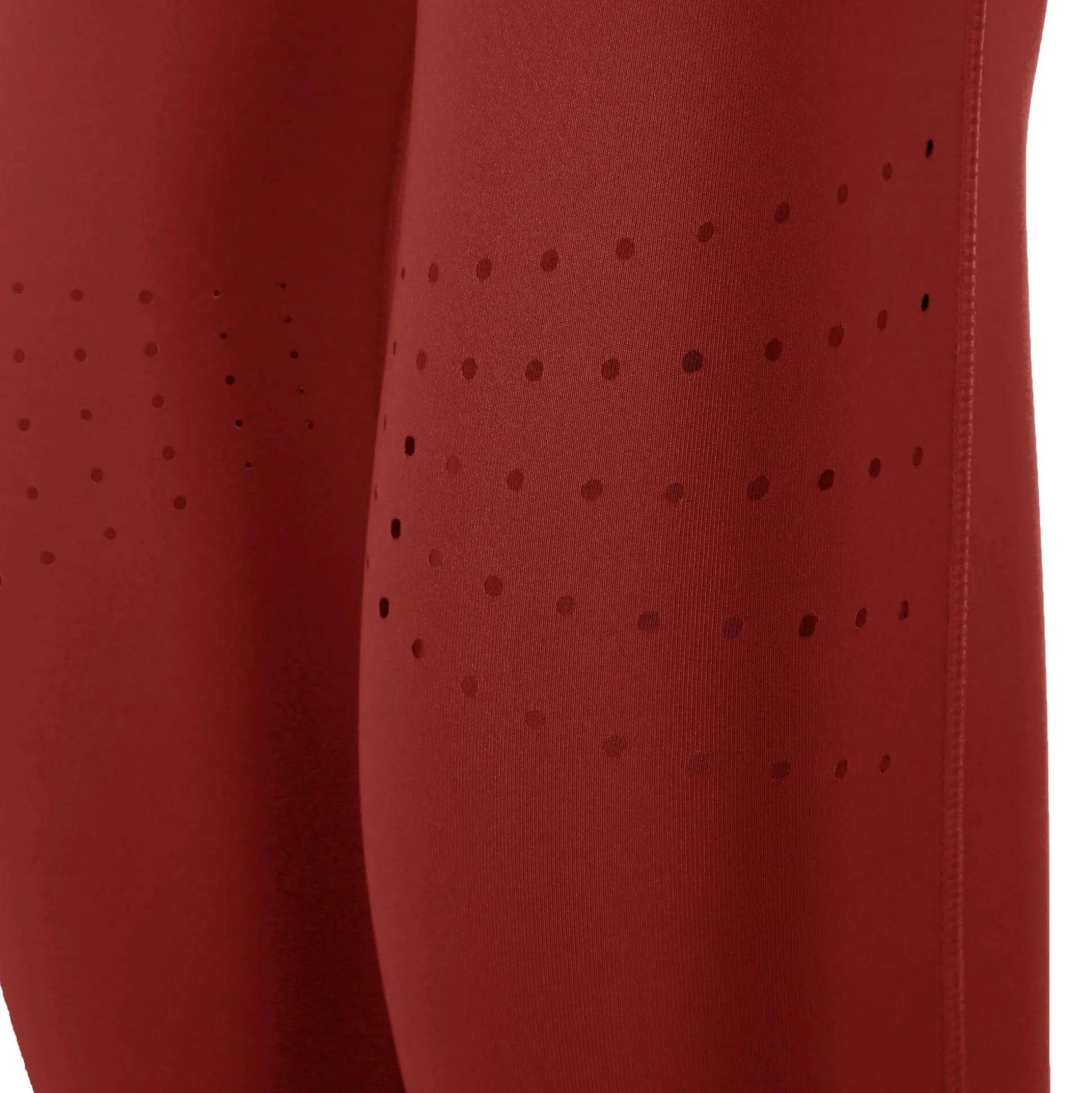 Hot Road High Waist Running Tights Women - Dark Red Running Clothing
