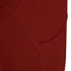 Hot Road High Waist Running Tights Women - Dark Red Running Clothing