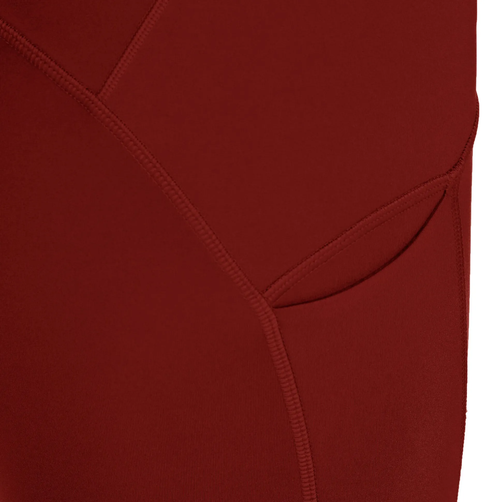 Hot Road High Waist Running Tights Women - Dark Red Running Clothing