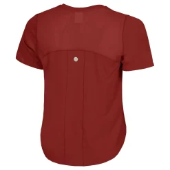 Online Road V-Neck Running Shirt Women - Dark Red Running Clothing