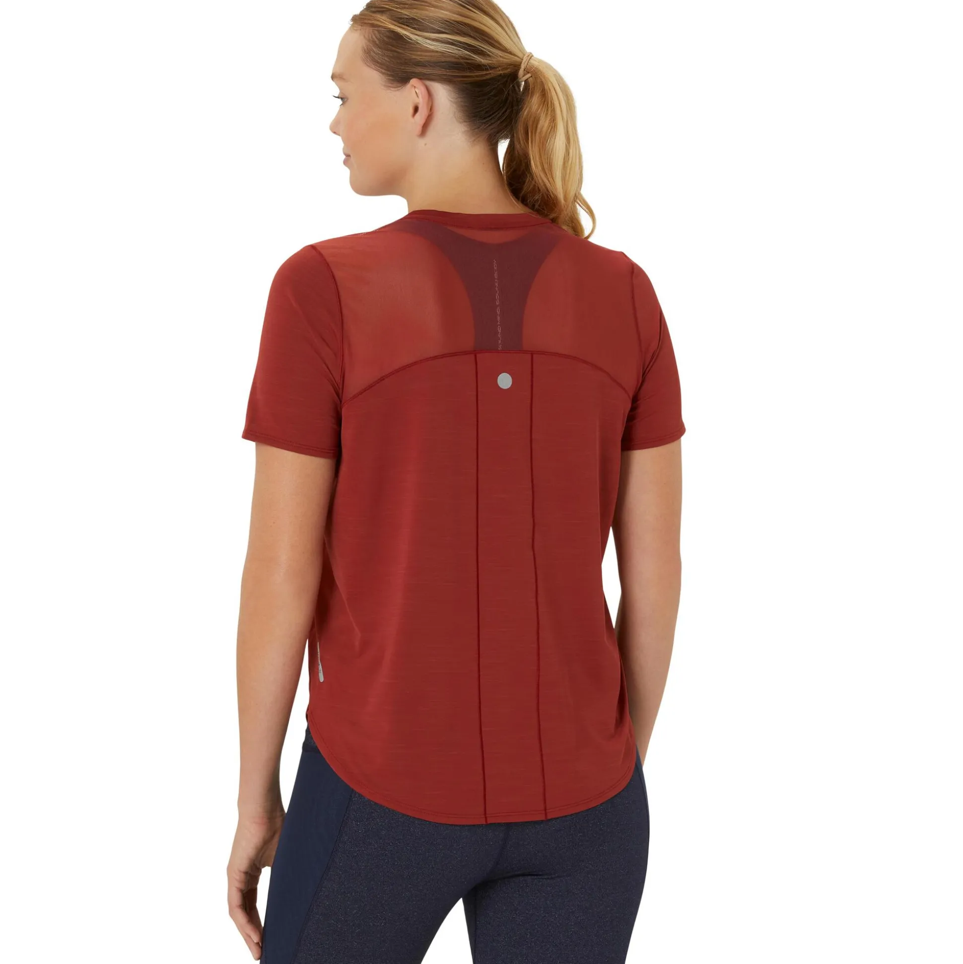 Online Road V-Neck Running Shirt Women - Dark Red Running Clothing