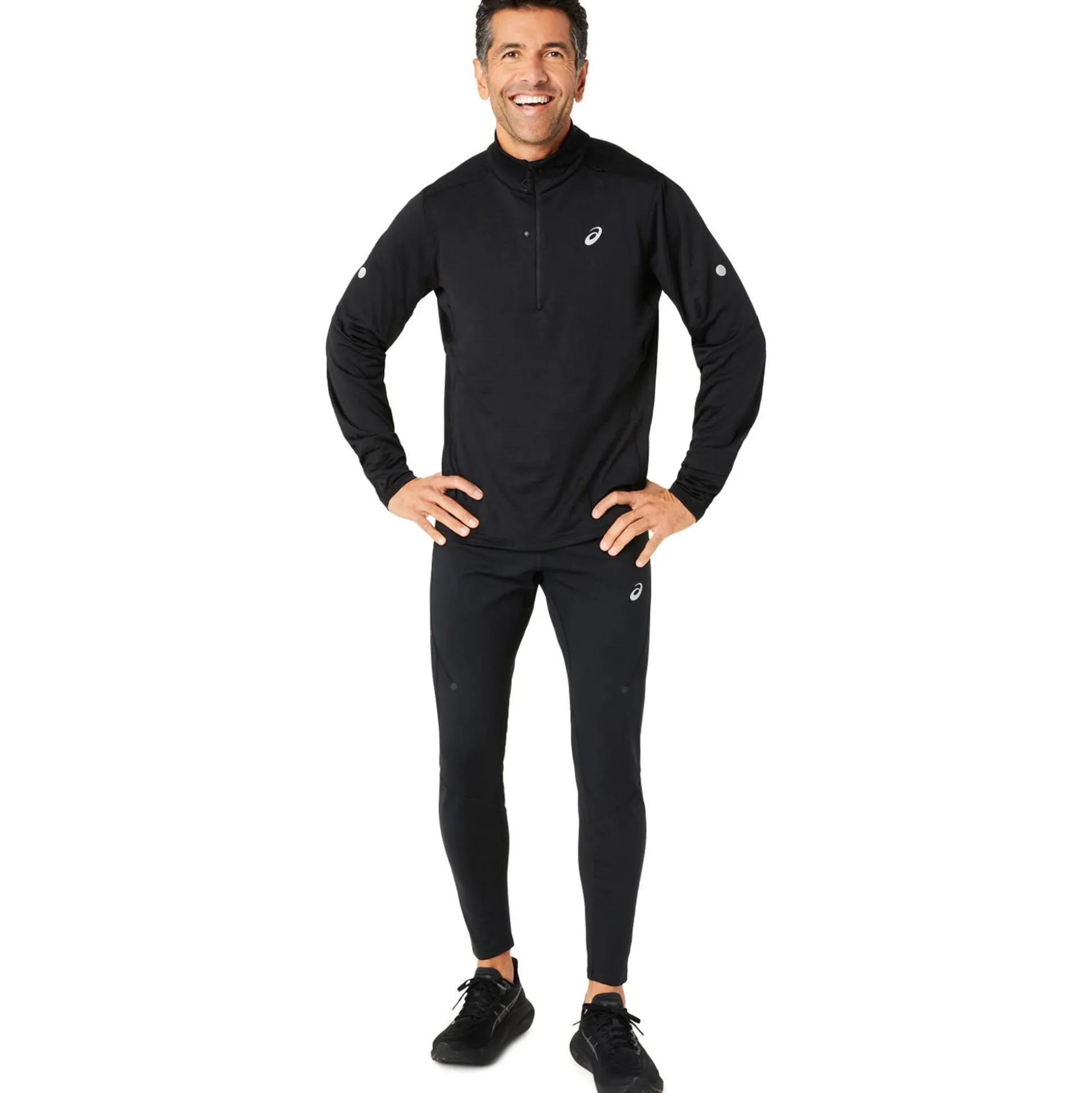 Cheap Road Winter 1/2 Zip Running Shirt Men - Running Clothing