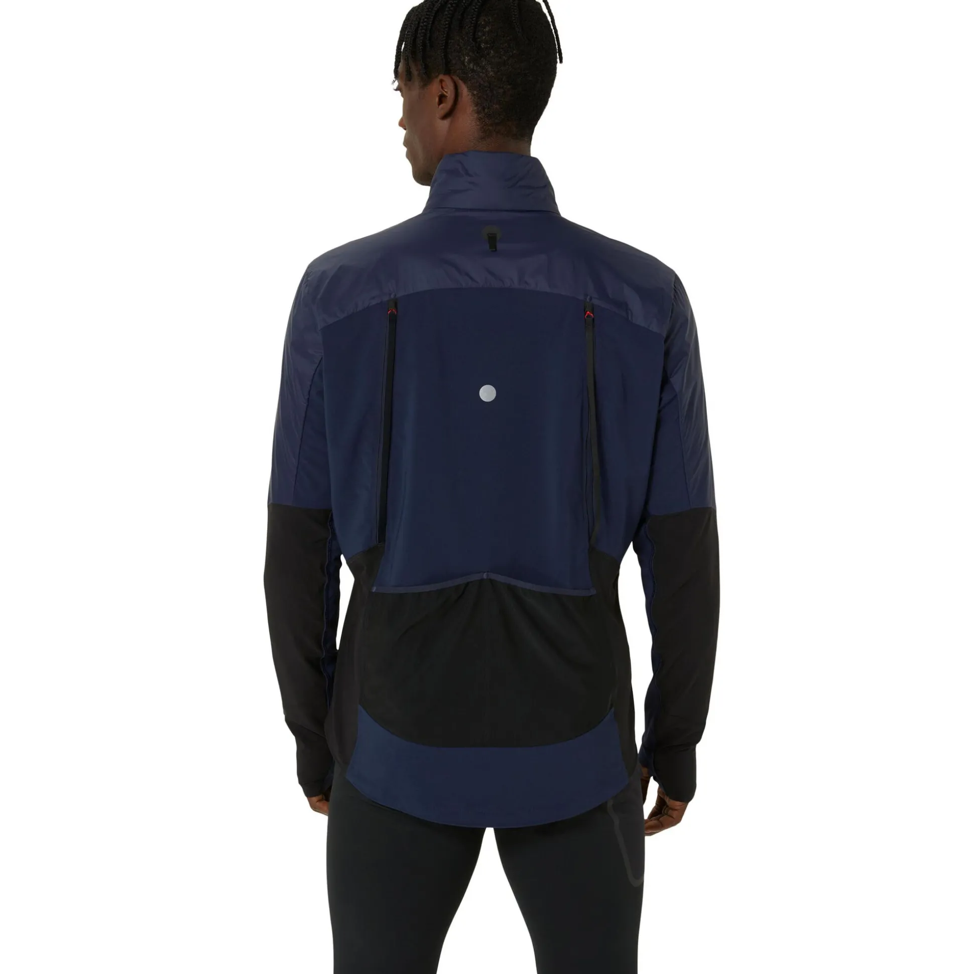 Online Road Winter Running Jacket Men - Dark Blue Running Clothing