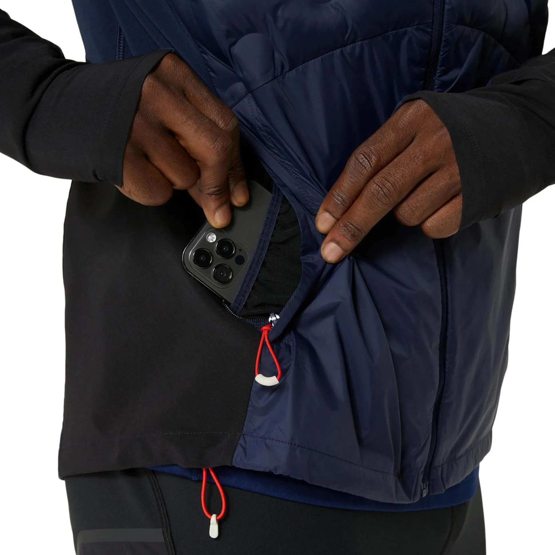 Online Road Winter Running Jacket Men - Dark Blue Running Clothing