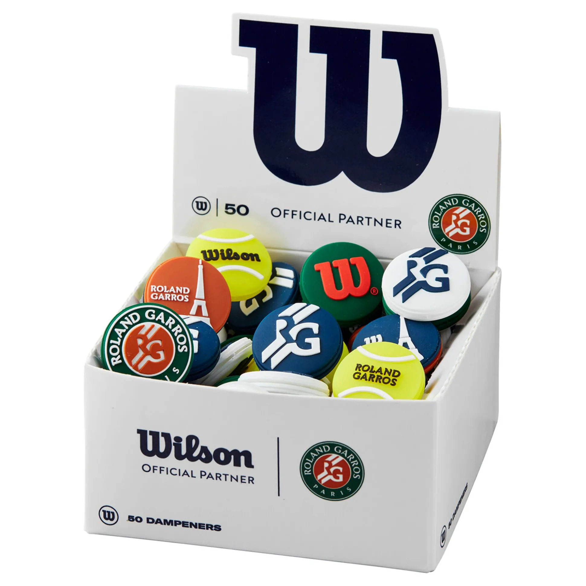 Clearance Roland Garros 2022 Dampener Box Of 50 Pcs - Blue, Orange Racket Accessories