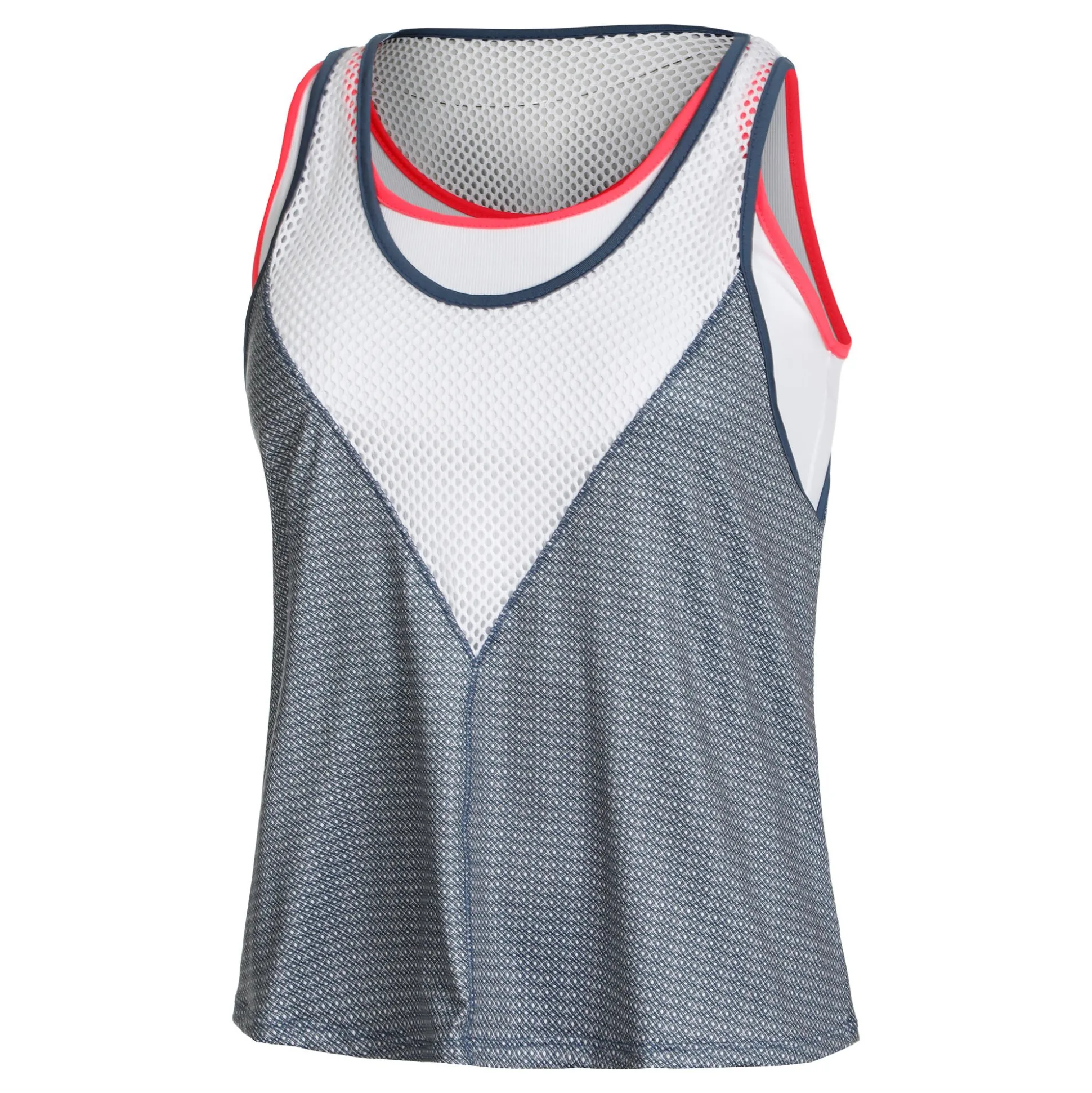 Discount Royal Palm Layer Tank Top Women - Blue, White Tops