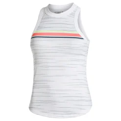 Best Royale Stripe Rib Tank Top Women - White, Multicoloured Tops
