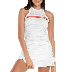 Best Royale Stripe Rib Tank Top Women - White, Multicoloured Tops