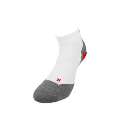 Online RU5 Race Short Running Socks Men - White, Grey Running Clothing