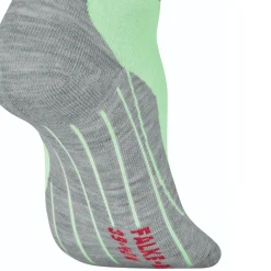 Best RU4 Short Pace Running Socks Women - Green, Grey Running Clothing