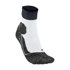 Cheap RU Trail Running Socks Men - White, Dark Grey Running Clothing