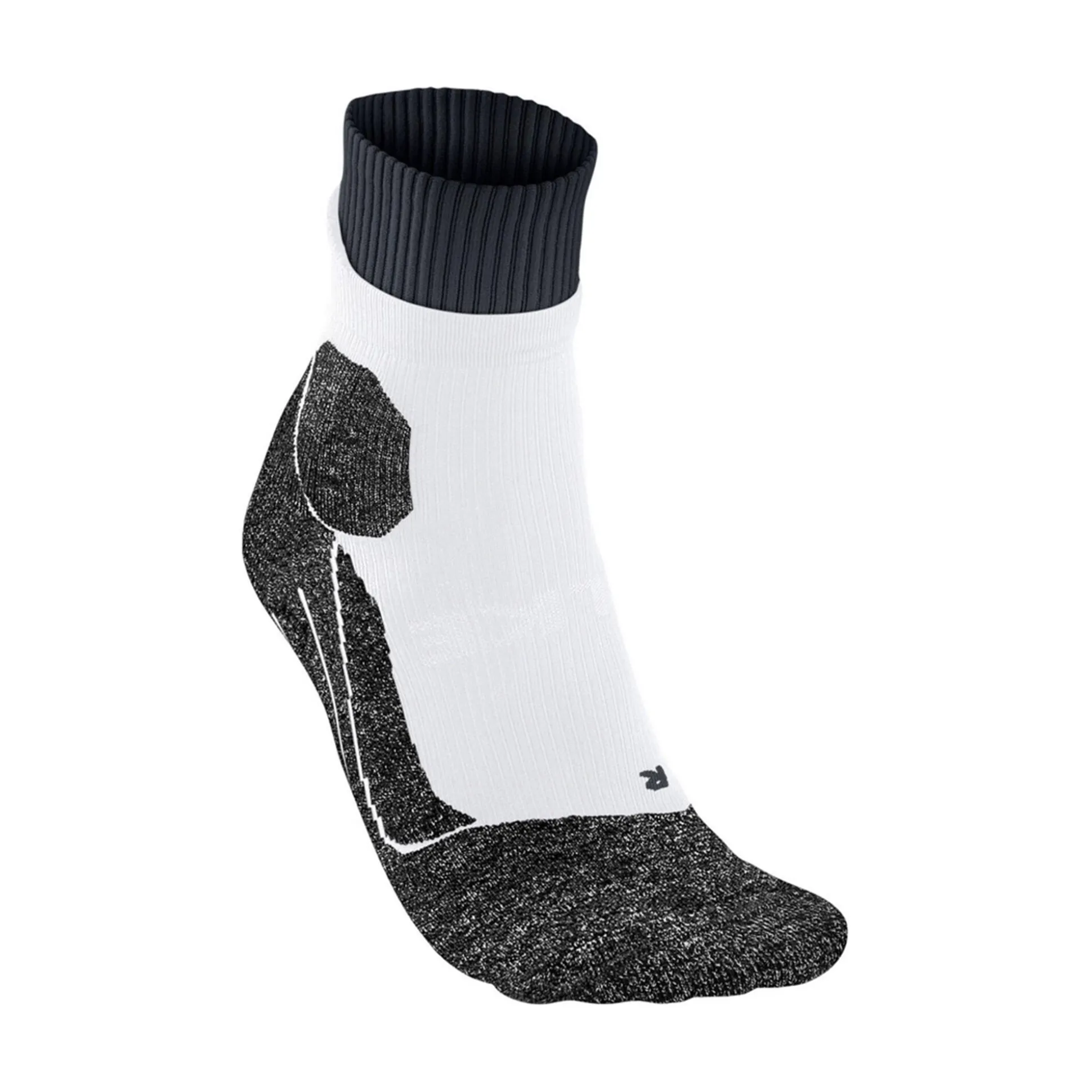 Cheap RU Trail Running Socks Men - White, Dark Grey Running Clothing