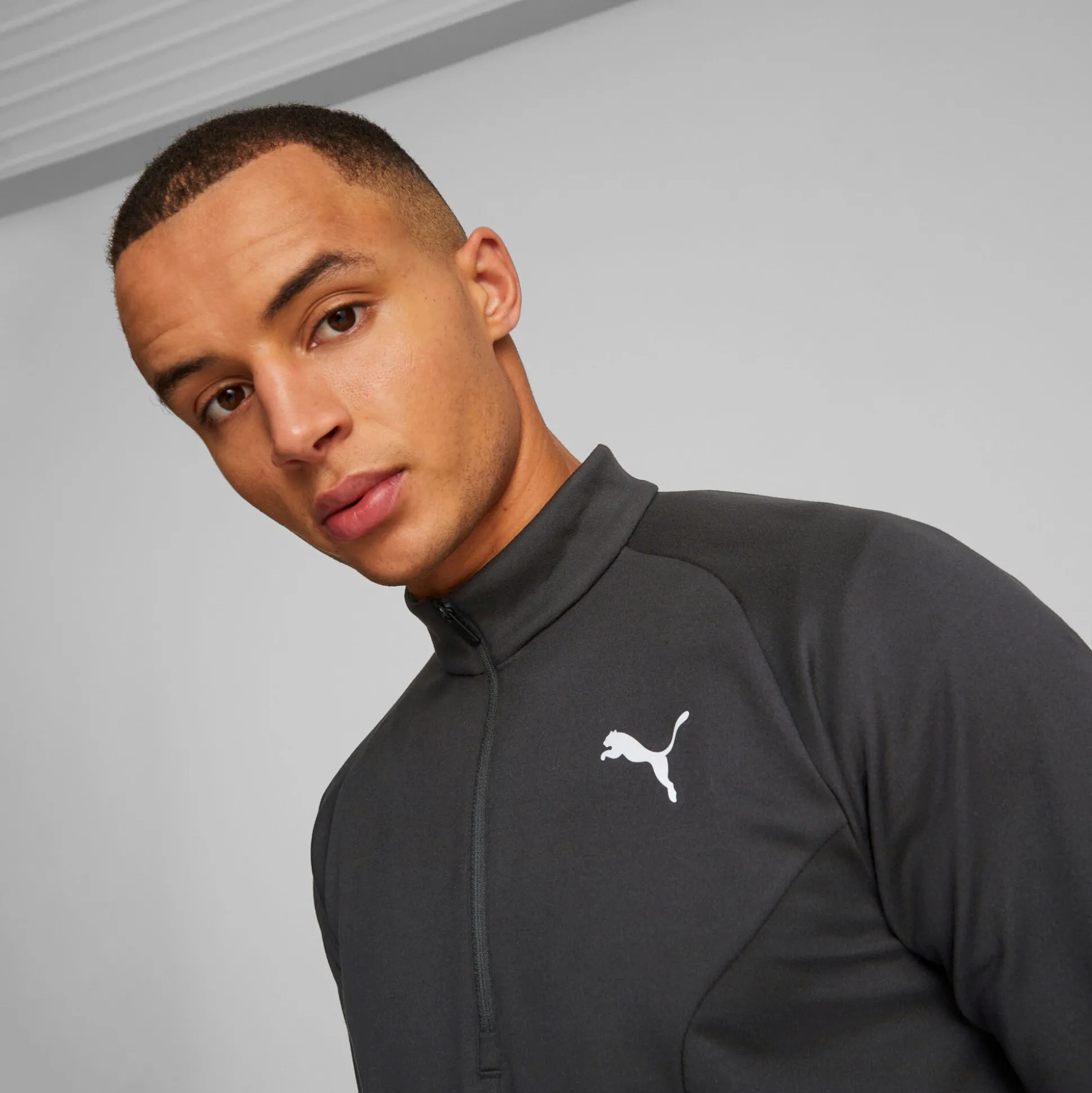 Cheap Run Cloudspun Knit Half-Zip Long Sleeve Men - Shirts