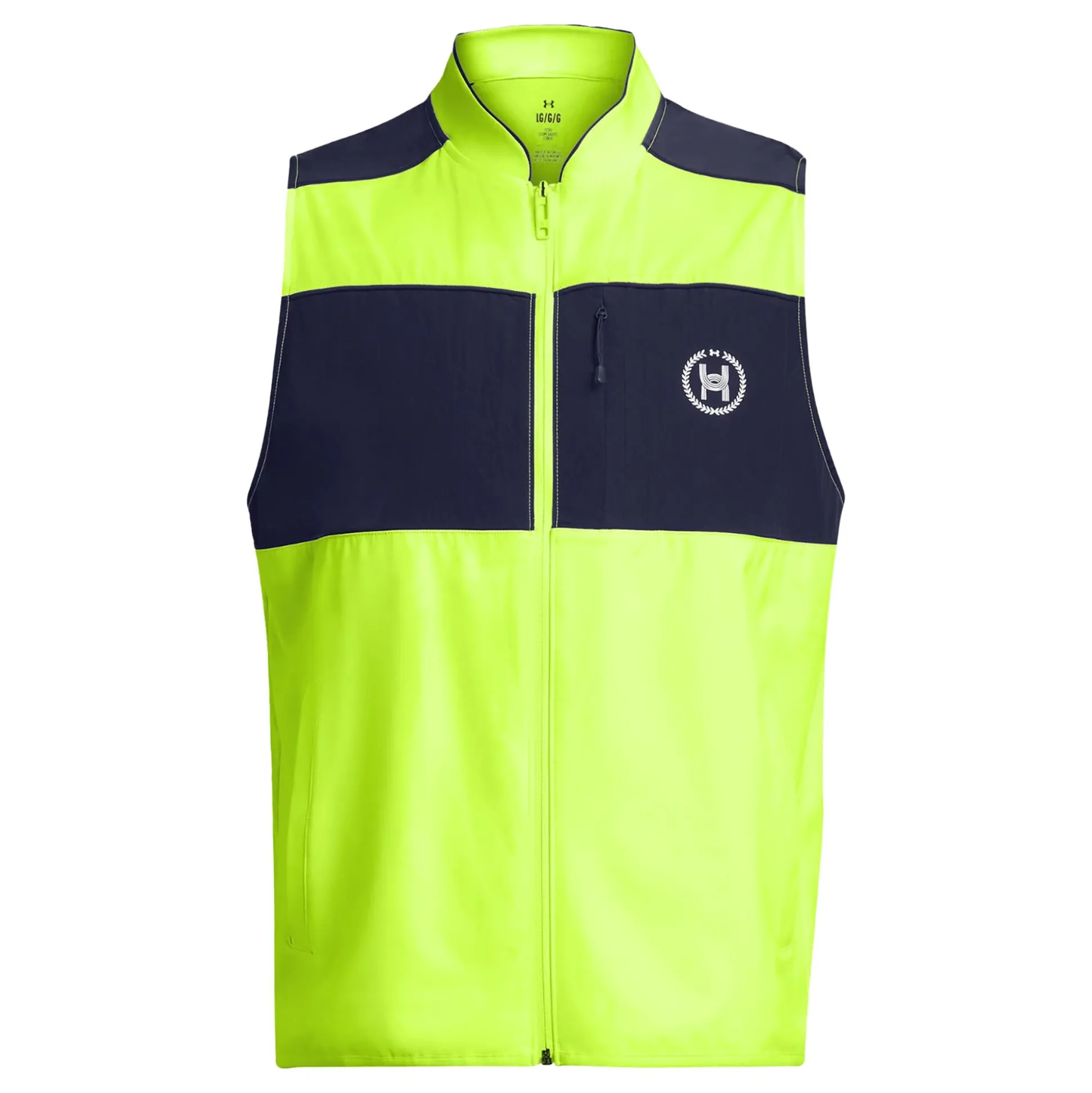 Shop Run Everywhere Running Vests Men - Neon Yellow, Dark Blue Running Clothing|Running Accessories