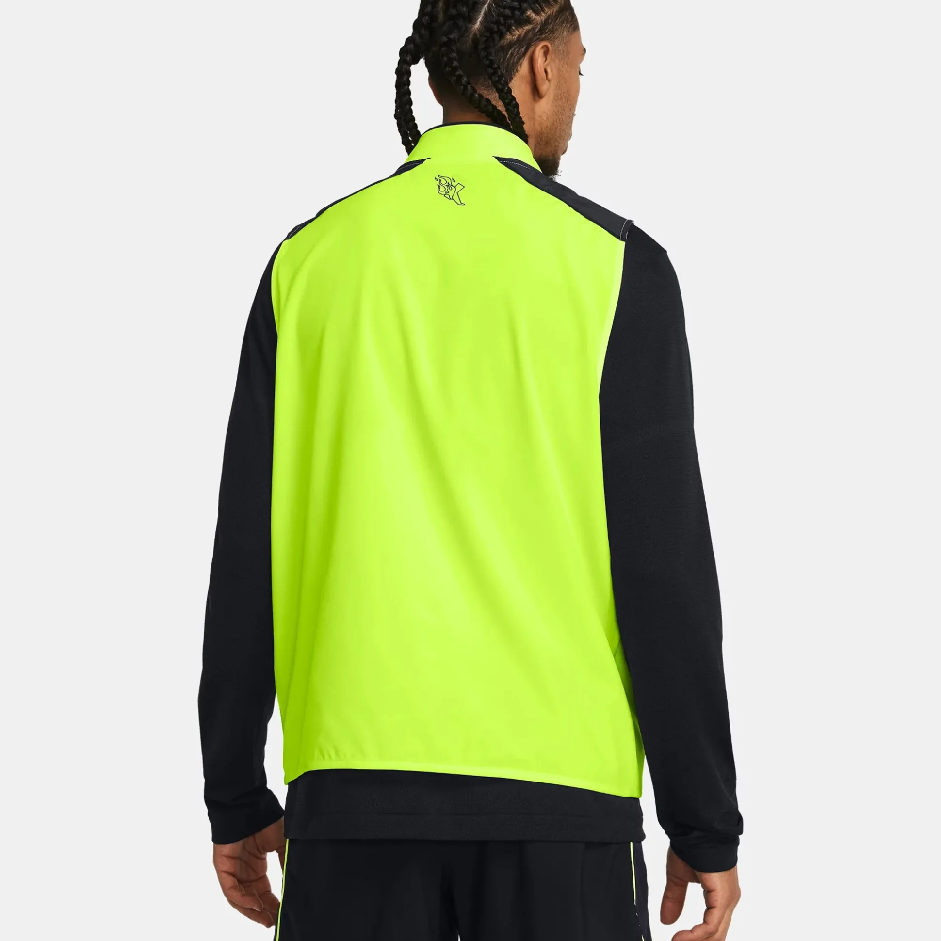 Shop Run Everywhere Running Vests Men - Neon Yellow, Dark Blue Running Clothing|Running Accessories
