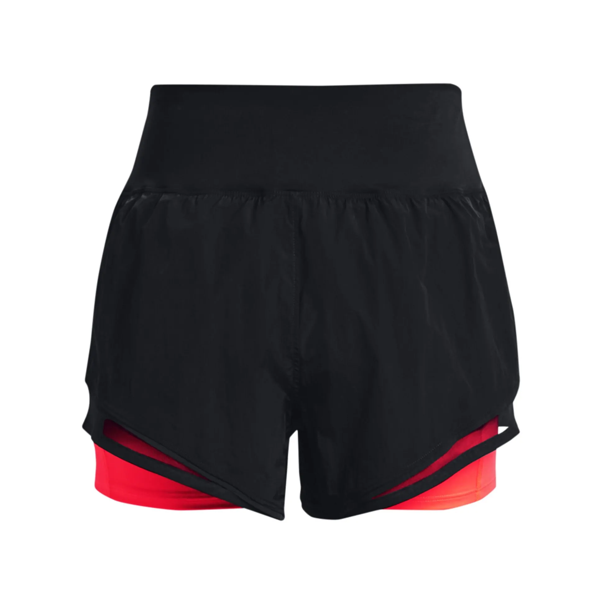 Online Run Everywhere Shorts Women - Black, Neon Red Running Clothing|Shorts