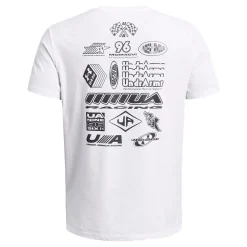 Flash Sale Run Everywhere Wreath SS Running Shirt Men - White, Grey Running Clothing