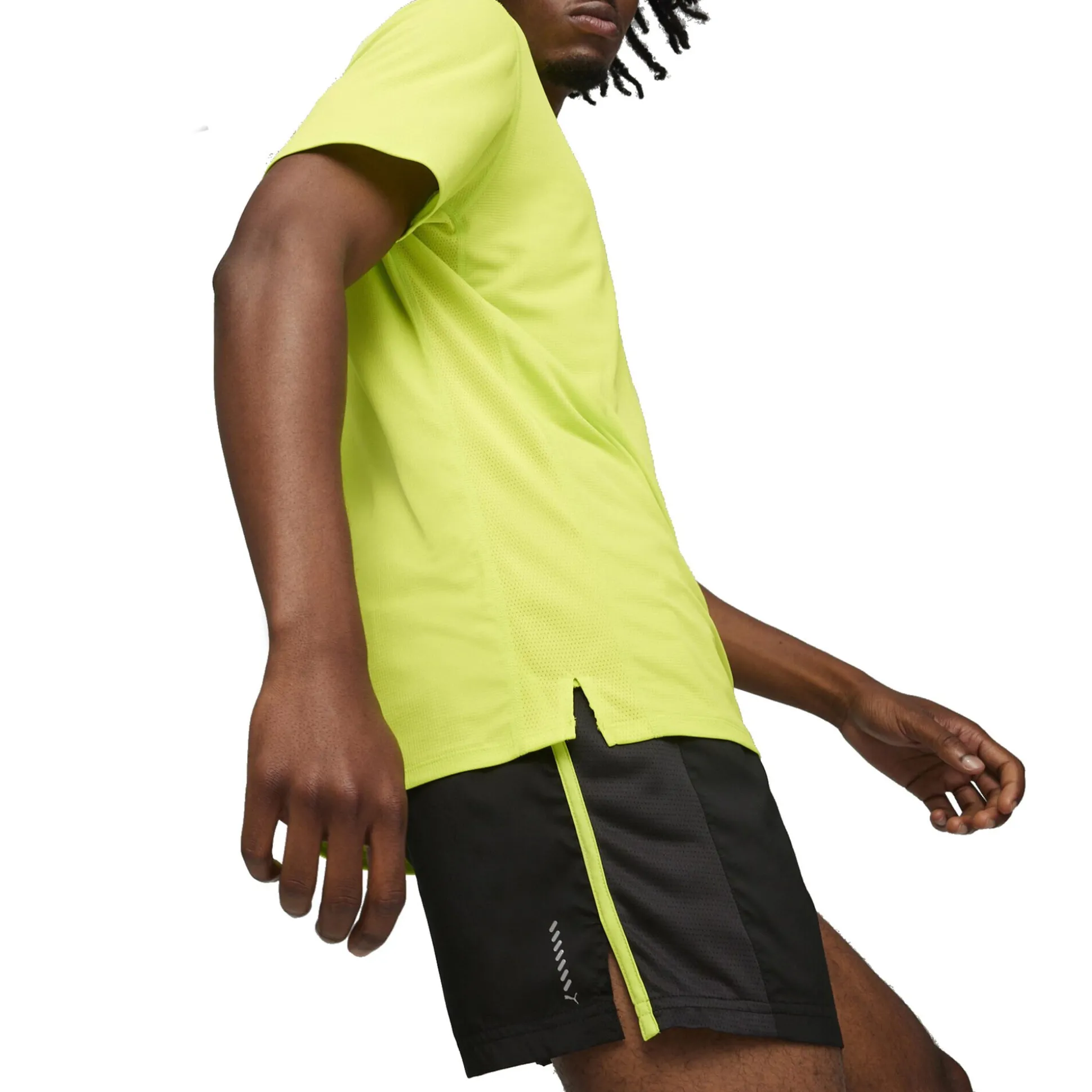 Cheap Run Favorite Velocity 5in Running Shorts Men - Black, Neon Green Running Clothing