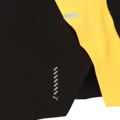 Shop Run Ultraweave Velocity 3in Split Running Shorts Men - Black, Yellow Running Clothing